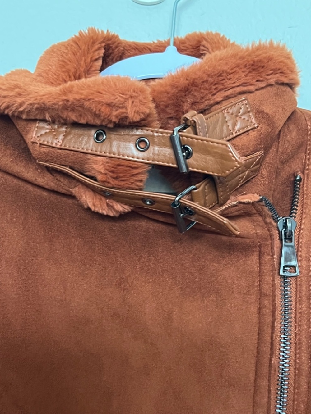 Urban Code Rust Faux Fur Jacket size 8 - Picture 6 of 8